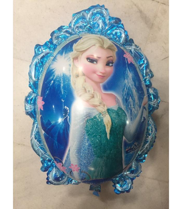 2022 Toptan büyük folyo balon mavi frame frozen elsa